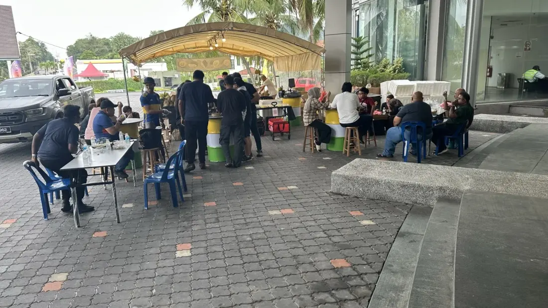 Durian Khakha stall at Melaka Mall